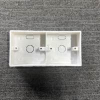 Boîtier de jonction en PVC durable ignifuge pour conduite électrique, 1 à 3 modules, encastré, en plastique, pour interrupteur