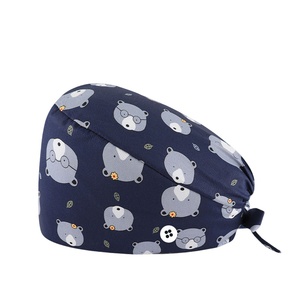 หมวกผ่าตัดผ้าฝ้ายเนื้อนุ่ม หมวกพยาบาล หมวกทางการแพทย์บุซาติน หมวกทำงานที่ทนทานสำหรับแพทย์ พยาบาล และบุคลากรทางการแพทย์ - Product Image 3