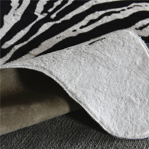 Style moderne irrégulière zèbre résistant aux taches artificielle <span class=keywords><strong>tapis</strong></span> de luxe - Product Image 4
