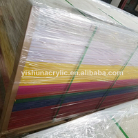 Vente en gros d'usine 2-50mm plexiglas coloré plastique moulé pmma feuille acrylique pour extérieur led publicité mini lettre panneau