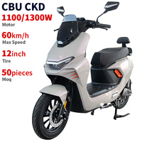 CKD SKD 12 inç En İyi Elektrikli Motosiklet Otomatik Elektrikli Motosiklet Scooter 1100/1300W 60km/s Hızlı Elektrikli Motosiklet Satışı
