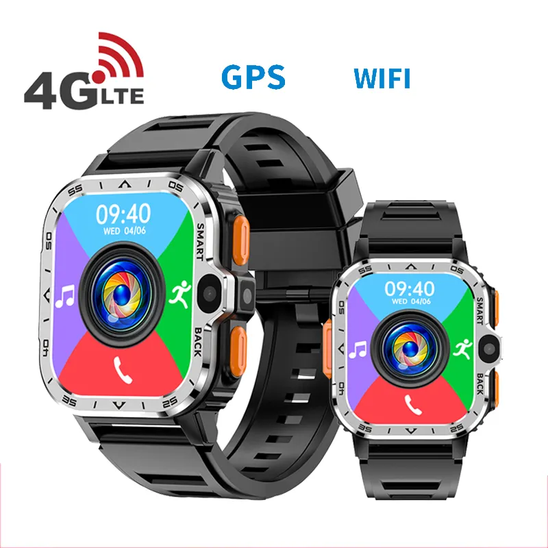 Simcard Slot Phone Smart Wrist Watches Outdoor 5G Ultra Call Android Dual Camera Gps Nfc Wifi 4G Smart Watch With Sim Card