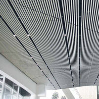 Decoración interior moderna Techo Insonorizado Techo falso Techo Deflector de aluminio Techo