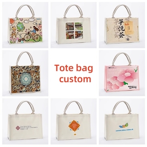 Túi tote vải cotton nhiều màu sắc, có thể tái sử dụng, in logo tùy chỉnh, túi mua sắm bằng vải canvas dành cho nữ, túi xách thân thiện với môi trường - Product Image 6