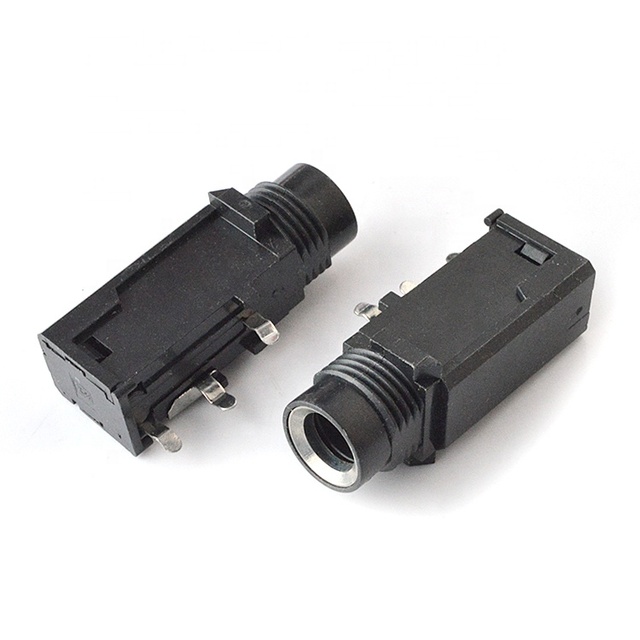 6.35mm Pcb 1/4" Jack Socket 3 Pins 90 Degree 635mm Stereo Jack