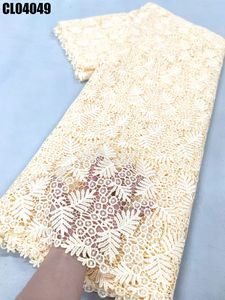 Haute qualité <span class=keywords><strong>France</strong></span> Guipure cordon paillettes dentelle tissu haute qualité nigérian Soluble dans l'eau dentelle tissu pour les femmes robes de soirée - Product Image 6