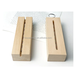 Tricolor gỗ 3D <span class=keywords><strong>LED</strong></span> Đèn cơ sở gỗ <span class=keywords><strong>LED</strong></span> ánh sáng ban đêm cơ sở cho 3D ảo ảnh ánh sáng ban đêm cơ sở bằng gỗ với ánh sáng <span class=keywords><strong>LED</strong></span> và Acrylic - Product Image 3