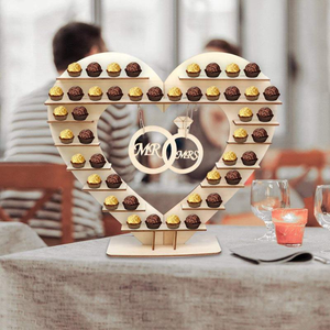 Support de présentation de mariage en forme de cœur d'arbre Mr et Mme <span class=keywords><strong>Ferrero</strong></span> <span class=keywords><strong>Rocher</strong></span> - Product Image 5