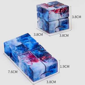 Cube magique Galaxy Infinity, jouet <span class=keywords><strong>anti</strong></span>-<span class=keywords><strong>stress</strong></span>, pour tuer le temps, soulager l'anxiété, décompresser, cube infini <span class=keywords><strong>anti</strong></span>-<span class=keywords><strong>stress</strong></span> pour enfants et adultes - Product Image 6