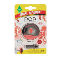 Arbre Magique POP Parfum de voiture solide Parfum exotique Frais et fruité Durée de 30 jours Design italien 1 pièce Emballage Fabriqué en Chine