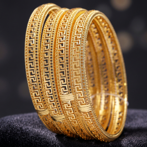 Bracelet indien plaqué or de teinture en gros, bracelets de mode, bracelet en or traditionnel, bijoux en or de teinture Oro Joyeria. - Product Image 2