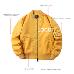 มังงะ Larga chaqueta BOMBER สบายๆสำหรับ hombre ทางการสี Azul CON คอตั้ง servicio - Product Image 5