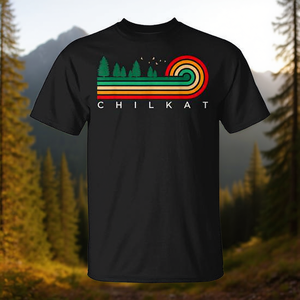 Camiseta Evergreen Vintage Stripes Chilkat Alaska, Camiseta Promocional Premium Vintage Stripes - Product Image 3