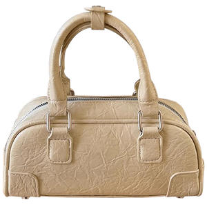 Sac à bandoulière coréen tendance pour femme, collection Printemps 2025, carré horizontal, fermeture éclair, pour tenues quotidiennes, style Lolita, motif fleurs de cerisier jaunes - Product Image 5