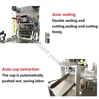 Café commercial industriel protéine de lait épices en poudre café K-cup Encapsulant remplissage scellage machine de capsulage