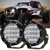 Projecteurs LED de travail 80W 5 pouces de haute qualité, 8000LM, faisceau de conduite super lumineux, étanches IP68, résistants aux vibrations 15G, pour tout-terrain 4x4