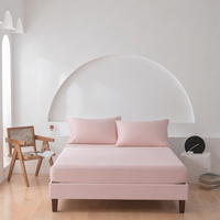 Vente en gros de housse de couette en satin de bambou 100% tissé et ensemble de draps king size 400TC pour usage domestique