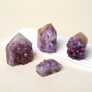 หินคริสตัลแท่งอะมีทิสต์ดิบจากอุรุกวัยสำหรับตกแต่งบ้าน ขายส่ง - Product Image 4