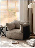 Canapé en tissu de style vintage nordique, fauteuil design, chaise longue, canapé décontracté pour salon, chaise longue, mobilier de maison