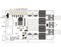 TPA3116 2X50W double canal réception USB Flash Disk TF carte décodage stéréo amplificateur de puissance Module de carte
