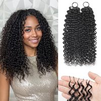 Extensiones de Cabello Humano de Lujo Súper Doble Trama, Trenzas de Ganchillo de Pluma, Cabello Vietnamita Virgen Pre-Enlazado, Puntas Gruesas