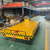 Chariot à plateforme électrique à 4 roues, robuste, 2 tonnes, avec plateforme de 4000x2000 mm, pour le transport à l'aéroport, au port maritime et en serre