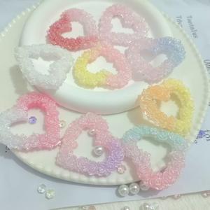 พวงกุญแจรูปหัวใจสีพีชเรืองแสงเป็นมิตรกับสิ่งแวดล้อมใหม่ - Product Image 4