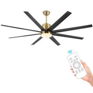 HSG モデル922 72インチ ブラックホワイト モダンファンライト シーリングファンライト - Product Image 3