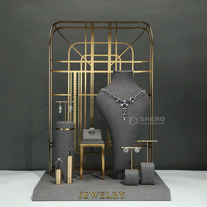 Présentoir de bijoux à la mode moderne personnalisé ensemble de boucles d'oreilles support en métal ensemble de présentoirs de bijoux - Product Image 4