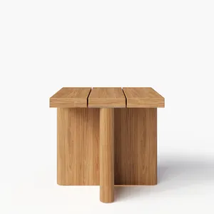 FERLY nouveauté ensemble de meubles d'extérieur en teck table basse nordique meubles de jardin en bois meubles en teck pour l'extérieur