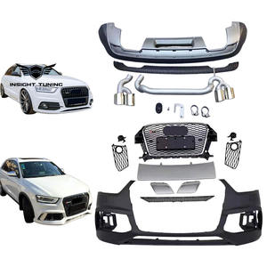 Kit carrosserie diffuseur lèvre arrière <span class=keywords><strong>de</strong></span> calandre <span class=keywords><strong>de</strong></span> pare-chocs <span class=keywords><strong>de</strong></span> voiture à <span class=keywords><strong>prix</strong></span> compétitif 2012-2015 pour Audi Q3 mise à niveau vers le kit carrosserie <span class=keywords><strong>RS3</strong></span> - Product Image 1
