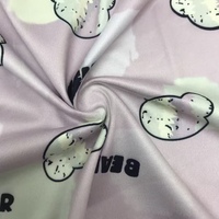 Tissu en Soie de Lait 92% Polyester à Imprimé Numérique, Tricoté, Extensible, Respirant et Lavable pour Vêtements de Nuit et Textiles de Maison pour Filles