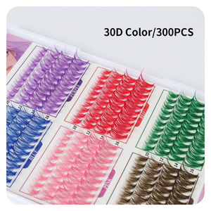 ANNAFRIS - Bandeja <span class=keywords><strong>de</strong></span> Pestañas Postizas Semi-Manuales para Extensiones <span class=keywords><strong>de</strong></span> Pestañas en Racimo, 14 Filas, Gran Capacidad, Pestañas Individuales Mixtas, Fibra Sintética - Product Image 5