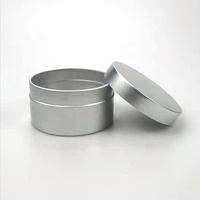 Boîtes métalliques de 80g pour bougies, personnalisées, multicolores, de luxe, en aluminium, peintes par pulvérisation, sérigraphiées, en matériaux recyclés, marque OEM