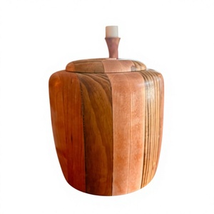 Round Wooden <b>Jar</b> with Wooden Lid 250mL Capacity Classic Design Eco-Friendly <b>for</b> <b>Kitchen</b> Pantry and Dry Food <b>Storage</b> - Product Image 2