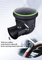 Penjualan Panas Universal Smooth 360 Rotated ABS Premium Silicone Finish Luxury Interior Kits Car Steering Wheel Spinner Knob Cocok untuk Semua