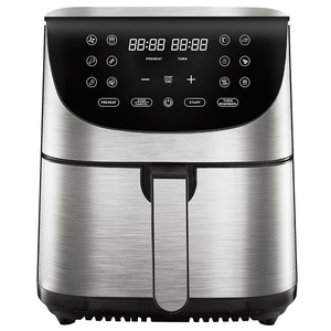 Anbolife <span class=keywords><strong>Petit</strong></span> appareil de cuisine 17 préréglages à écran tactile 6,5 litres Friteuse à air grande avec écran LED Friteuses à air électriques sans huile - Product Image 1