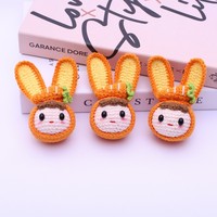 Pendentif Porte-clés en Coton au Crochet Fait Main, Tressé à la Main, en Forme de Lapin, Doux et Écologique, Boîte Mystère