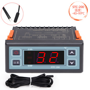 ตัวควบคุมอุณหภูมิอัจฉริยะ Stc 200 220v พร้อมหน้าจอดิจิตอล สำหรับตู้แช่เย็นและตู้โชว์สินค้า - Product Image 5