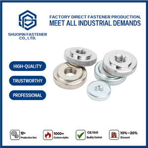 Tuerca moleteada plana de acero inoxidable SS304, kit de fijación de apriete manual para herrajes de muebles y accesorios de montaje para el hogar inteligente - Product Image 1