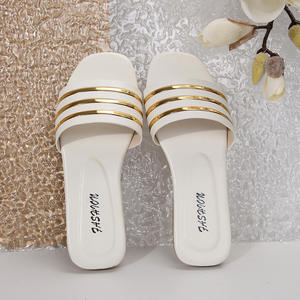 Zapatos de Mujer, Nuevas Pantuflas de Moda, Clásicas, Elegantes, Combinables con Todo, Decorativas, Planas, con Cuadrado Decorativo - Product Image 6