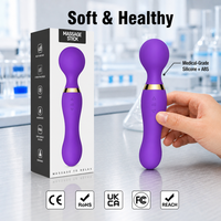 Masseur vibrant rechargeable en silicone à 20 vitesses pour stimulation clitoridienne et du point G, jouet pour adultes pour femmes, certifié CE RoHS
