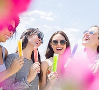 Emballage personnalisé transparent pour sucettes glacées, glaces et bâtonnets de crème glacée avec entonnoir