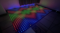 Baldosas LED Magnéticas RGB Personalizadas para Pistas de Baile, Eventos de Boda, Discotecas, Alquiler de Escenarios, Iluminación Inalámbrica para Fiestas, DJ