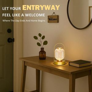 Lámpara de Escritorio LED Inalámbrica con Forma de Bola, Ajustable en Color, Recargable por USB Tipo-C, con Atenuación Táctil, Portátil, Metálica, 5V, Iluminación para Habitaciones - Product Image 6