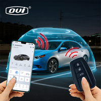 Système d'alarme de voiture universel OVI 12V avec démarrage à distance, entrée sans clé, déverrouillage par smartphone et clé numérique pour voiture