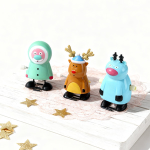 Jouets à remonter en plastique faveurs <span class=keywords><strong>de</strong></span> fête <span class=keywords><strong>de</strong></span> Noël cadeau <span class=keywords><strong>de</strong></span> vacances donnant des jouets à remonter à pied <span class=keywords><strong>de</strong></span> Noël jouets à remonter durables - Product Image 1