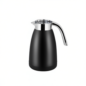 Termo de Acero Inoxidable Negro de 1.8L, Botella Térmica de Doble Pared, Tapa Hermética, para Viajes - Product Image 1