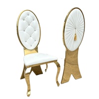 Chaises de mariage royales musulmanes dorées modernes et élégantes