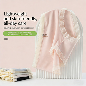 Braguitas de punto de algodón Ice Silk para uso diario, cómodas, antibacterianas, de color liso, de talle medio para mujer - Product Image 1